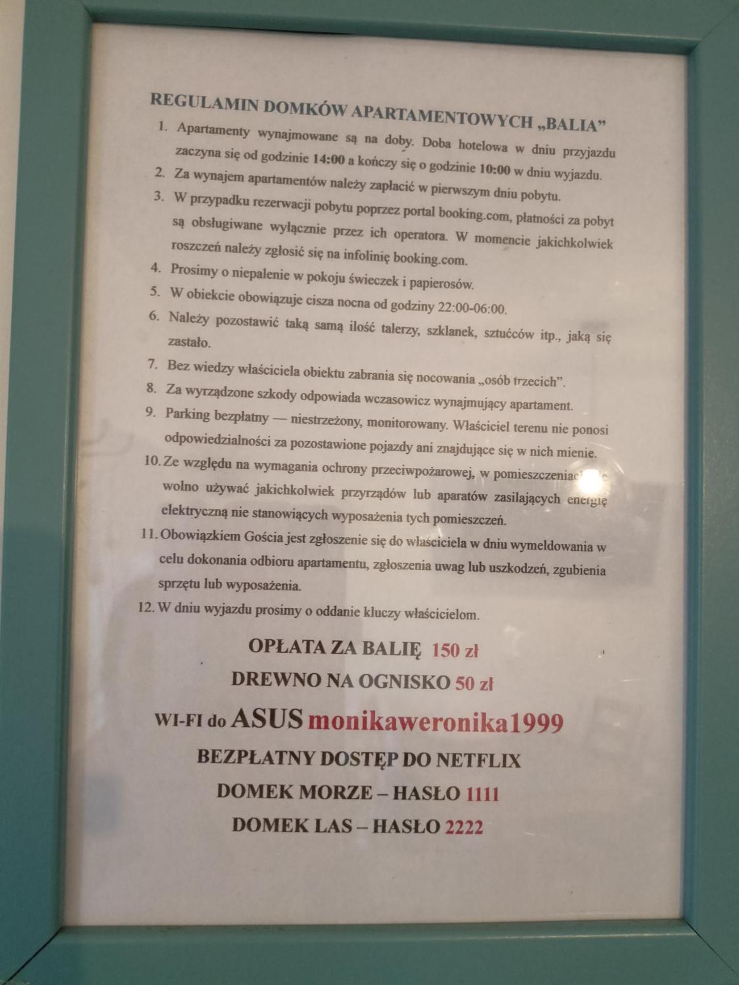 Ferienhaus Apartamentowe Balia Mieroszyno